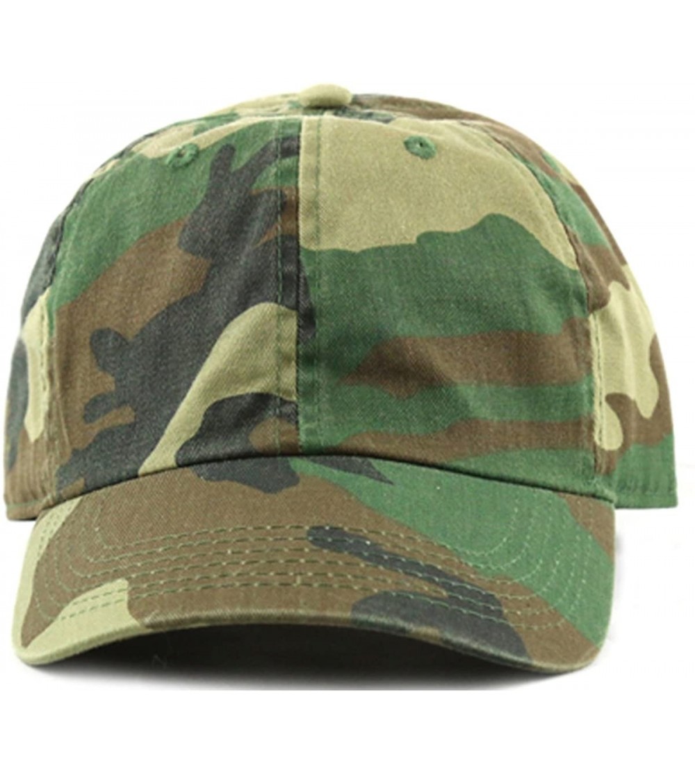 Plain Stonewashed Cotton Adjustable Hat Low Profile Baseball Cap ...