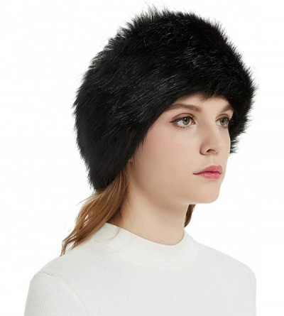 Faux Fur Winter Headband-Womens Fashionable Ski Hat Ear Warmer Headwrap ...
